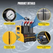 AUTOOL CT160 Automotive Fuel Injector Cleaning Machine 4 Cylinder Injector Cleaner & Tester 2000ml Fuel Injector Cleaner Machine