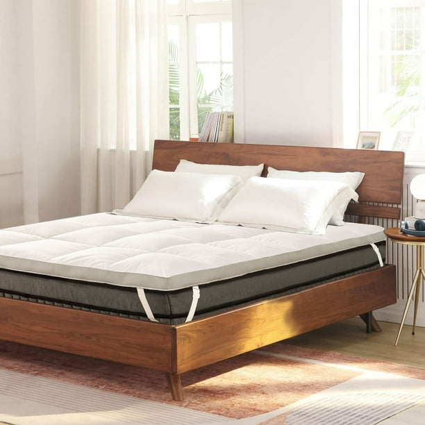 Subrtex Feather Bed Mattress Topper 2 inch Down Alternative Pad, Twin