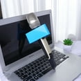 thumbnail image 3 of Masteelf Blue Microphone Stand for Reporters Made of ABS Durable and Long Lasting with Large Space to Show, 3 of 8