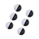 thumbnail image 5 of Pelotas de golf para adultos, hombres y mujeres, equipo de golf, putter de entrenamiento, entrenamiento de golf, práctica 6 Bolas Negro Blanco, 5 of 9