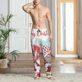 thumbnail image 2 of Logiee Christmas Print Pajama Pants for Men,Men’s Pajama Bottoms,Mens PJ Pants with Pockets & Button Fly-Small, 2 of 6