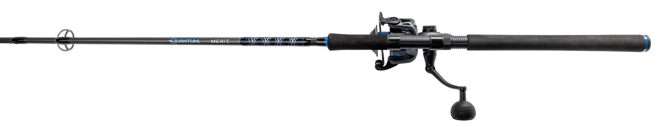 Quantum Merit Spinning Reel and Fishing Rod Combo, 7-Foot, Medium Power, 1-Piece Rod, Size 5000 Reel