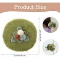 thumbnail image 2 of Fabric Door Knob Covers,Soft Door Knob Protector Cover for Round Door Handle,Flower Shape Door Handle Cover for Wall Protectors and Decorating,Washable and Reusable,2 Pcs，Green, 2 of 8