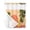 Orange, Pink, Green, variant on No Hook Shower Curtain, Summer Beach Sunset Small Shower Curtains with Snap in Liner, Tropical Palm Coastal Surfboard Flowers Waterproof Washable Fabric Bathroom Curtain Set, 36" x 72"