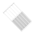thumbnail image 2 of Tension Rod Shelf Adjustable Length Space Saving Nail Free Expandable Closet Shelf for Cabinet Wardrobe 16.5in Width 50‑80cm / 19.7‑31.5in Length, 2 of 4