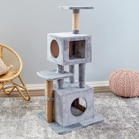 UPC: 0850016786357 | Two by Two Empire Cat Tree and Condo