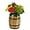 10 Liter, variant on 7 Inch Whiskey Barrel Planter Pot - Small Outdoor Pots for Garden, Patio, and Indoor Home Decor - 2 Liter Oak Wooden Wine Barrel Planters with Drainage Holes (7" Tall)