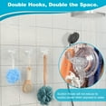 thumbnail image 5 of Audend 5 Pack Suction Cup Hooks, Heavy Duty Vacuum Removable Strong Wreath Hanger, Holds Up to 5kg (11 Lbs),Adhesive Base Included Reusable Towel Hooks for Bathrooms Window Glass Wall Door, 5 of 7