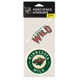 thumbnail image 1 of LNH Autocollant Minnesota Wild Perfect Cut (Ensemble de 2), 4 Pouces x 4 Pouces, 1 of 1