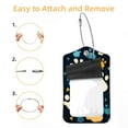 thumbnail image 2 of Square PU Leather Luggage Tags, 2 Pack, with Privacy Cover and Stainless Steel Ring - Suitable for Travel, Backpack, Handbag - Bag Tags, Handbag Tags Dog Paw Prints, 2 of 7