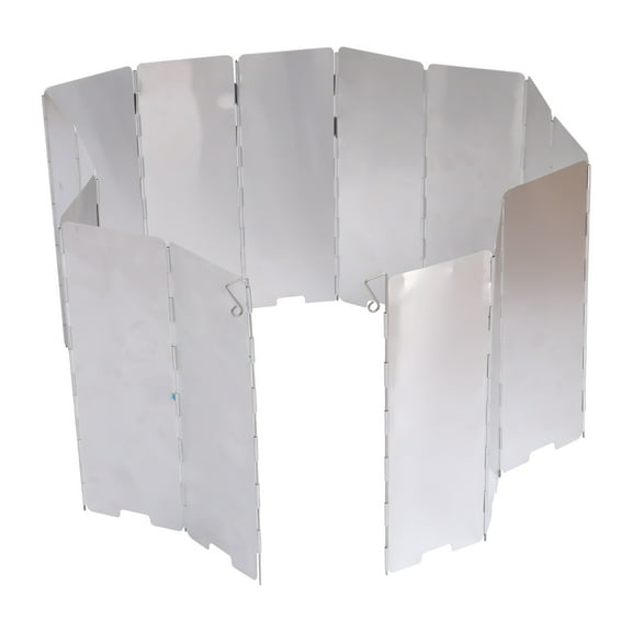 LULULION 1Pc Outdoor Aluminum Alloy Windshield for Camping Picnic Barbecue Stove Efficiency