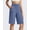 Denim Blue, variant on G4Free EverGoing Women's Bermuda Shorts with Pockets 10" - Knee Length Athletic Casual Long Shorts