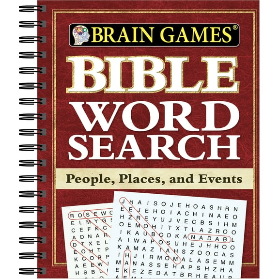 Pre-Owned Brain Games - Bible Word Search: People, Places, and Events (Spiral-bound) 145089805X 9781450898058