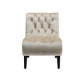 thumbnail image 5 of Accent Tufted Armless Chaise Lounge, Leisure Reclining Chair with Wood Legs, Modern Lounge Sofa, for Indoor Home Living Room Bedroom, Beige, 5 of 9