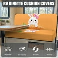 thumbnail image 4 of XYZCANDO Rabbit Carrot RV Dinette Cushion Covers Loveseat Slipcovers Stretchable Furniture Covers Easy to Install Easter Camper Decor 2 Seat Sofa Cover 1 Backrest Cover and 1 Bench Cover Orange, 4 of 7
