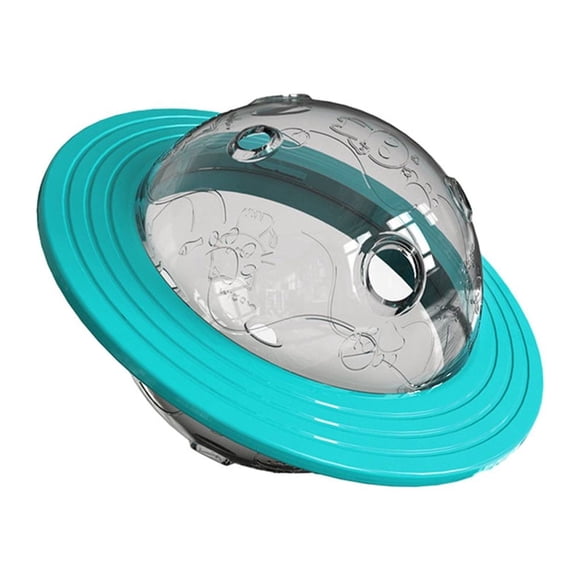 Billuyoard Juguete divertido del vaso del animal doméstico del ABS - Contenedor de alimentos con fugas que sacude Contenedor de alimentos con Suministros para perros Planeta Hulan Wang