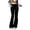 Black, variant on Fold Over Flare Leggings for Women Yoga Pants Lounge Sweatpants Workout Athletic Joggers Slim Fit Bottoms 2026 M