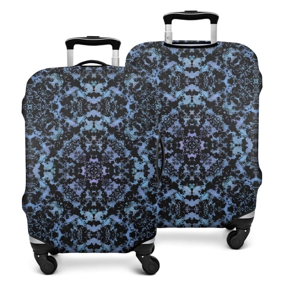 Blue Abstract Pattern Luggage Cover Fashion Suitcase Cover Baggage Covers Fit 25-28 Inch Luggage (Go Travel)
