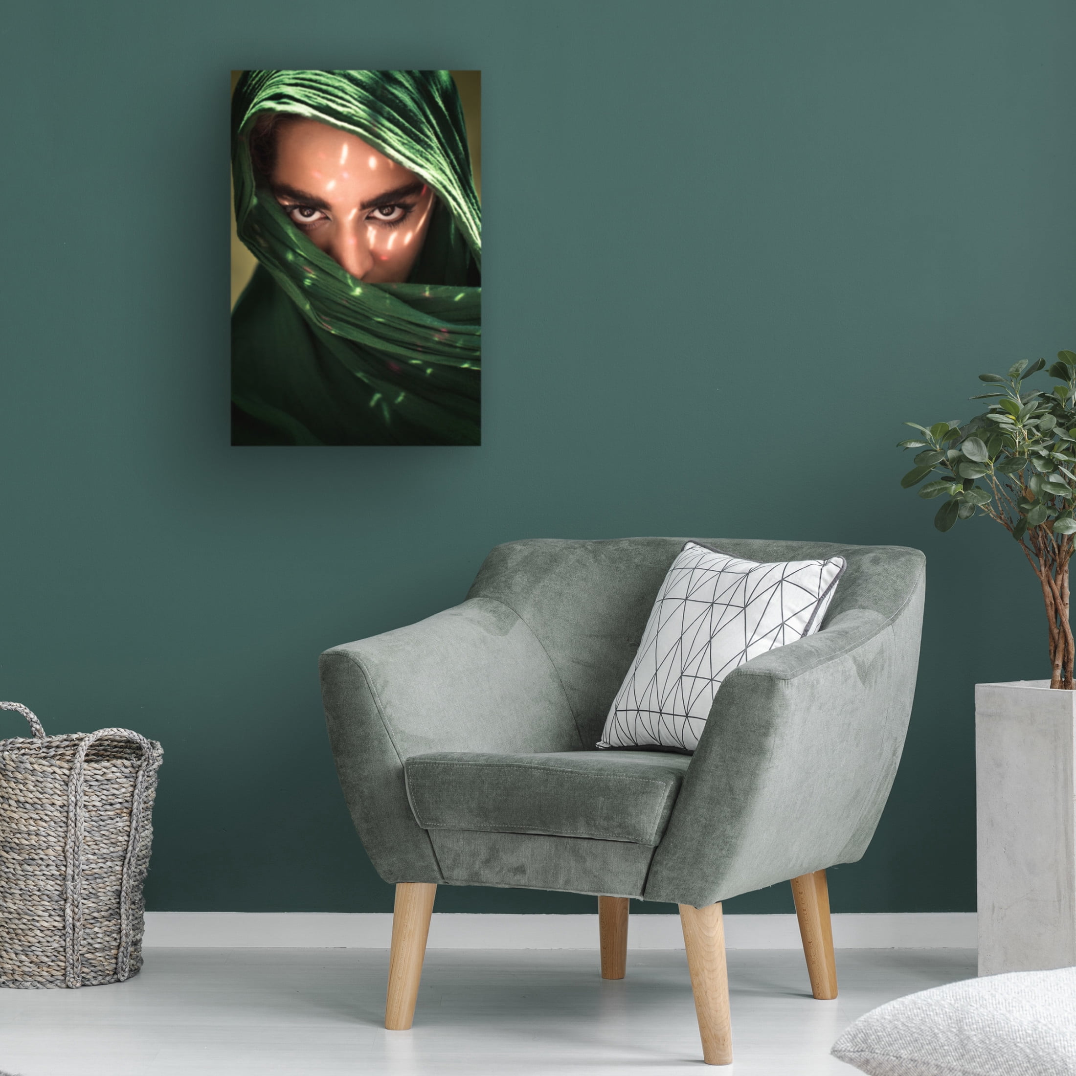Trademark Fine Art Mehdi Mokhtari Fateme Canvas Wall Art