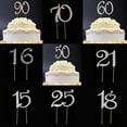 thumbnail image 2 of Glitter Cristal Rhinestone Números Aniversario Cumpleaños Cake Topper 18 Sunnimix Crystal Rhinestone Números Cake Topper, 2 of 2