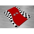 thumbnail image 1 of Premium Race Flag Bedroom Carpet Rug, High-Quality Decorative Floor Mat, Race Theme Rug, 1 of 4