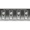 thumbnail image 2 of Brady Irish Coat of Arms Tavern Glasses - Set of 4 (Sand Etched), 2 of 3