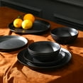 thumbnail image 2 of Stone Lain Elio 12-Piece Dinnerware Set Stoneware, Black, 2 of 6