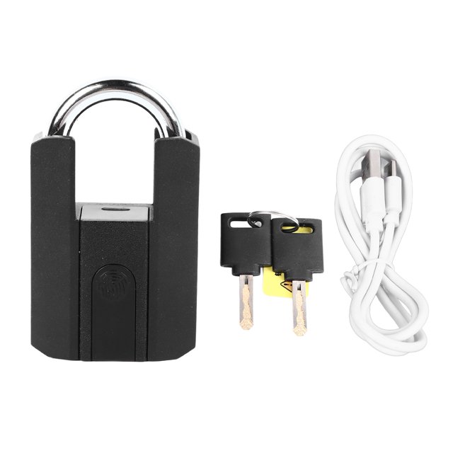 Candado de huella digital impermeable antirrobo teléfono Bluetooth desbloqueo con 2 llaves para escuela de gimnasia
