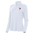 thumbnail image 2 of Women's Antigua  White Clemson Tigers Palmetto Series Intent Quarter-Zip Pullover, 2 of 3