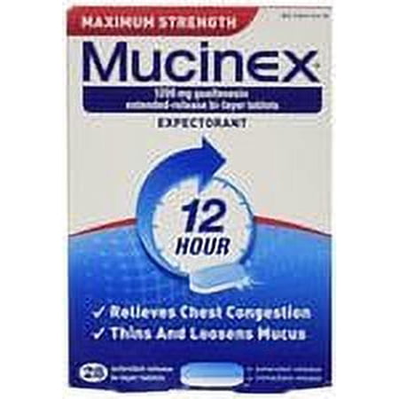 Mucinex Maximum Strength Extended Release Bi Layer Tablets, 28 ct