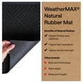 thumbnail image 6 of GORILLA GRIP Outside Doormat, WeatherMax Waterproof Indoor Outdoor Door Mat, 29x17 Black Diamond, 6 of 9