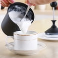 thumbnail image 3 of Milk Frother Manual Handheld Stainless Steel Milk Mixer Milk Foam Maker with Cup, 3 of 10