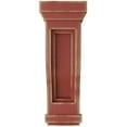 thumbnail image 3 of Ekena Millwork 6 1/2"W x 6 1/2"D x 14"H Traditional Recessed Wood Vintage Decor Corbel, Salvage Red, 3 of 6