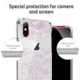 thumbnail image 3 of iPhone X Case, ESR Slim Fit Floral Totem Clear Case Violet Paisley, 3 of 8