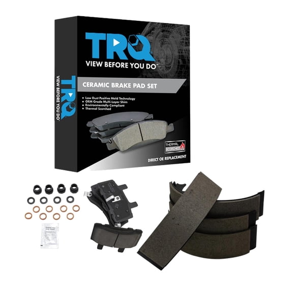TRQ Brake Pads Ceramic Fits 88-02 Chevrolet GMC