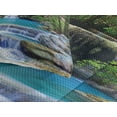 thumbnail image 3 of Ambesonne Nature Quilted Coverlet 3 Pcs, Rocks in Waterfall Lake, King Size, Green Blue and Brown, 3 of 4