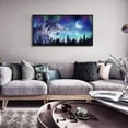 thumbnail image 3 of Unframed Canvas Wall Art For Living Room Large Size Wall Decoration For Bedroom Wall Decor For Office Abstract Aurora Scenery Paintings Wolf Wall Pictures Artwork Room Home Decor, 3 of 3