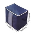 thumbnail image 2 of PRETXORVE Large Storage, Storage Bins Foldable Organizer Storage Containers with Handles Thick Fabric For, Blanket, Comforters, Bed, 2 of 3