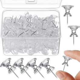 Aluminum Head Push Pins, Steel 5/8