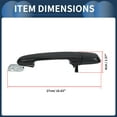 thumbnail image 3 of Manijas de puerta exterior trasera derecha únicas para Hyundai Accent GLS 2006-2011 ABS negro, 1 Pcs, 3 of 6