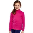 thumbnail image 5 of Leveret Solid Turtleneck 100% Cotton (10 Years, Magenta), 5 of 6