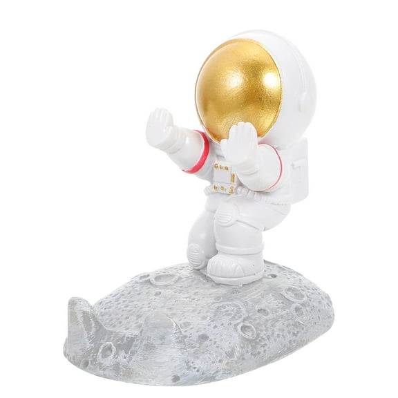 Greenadscape Astronaut Model Golden Resin Phone Bracket Desktop Use 1Pcs