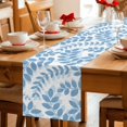 thumbnail image 5 of Table Runners 90 Inches Long Dress Scarves, Lake Blue Leaves Farmhouse Coffee/Dining/Kitchen Table Decor Table Runner for Living Room, Summer Farmhouse Botanical Boho Branch 13x90 Inch, 5 of 9