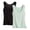 #01Mint Green, variant on Women's 2-Pack Thin Seamless Quick-Dry Tank Tops, Stretchy Breathable Milk Silk Spandex Sleeveless Workout Layering Tops White 2XL