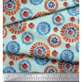 thumbnail image 3 of Soimoi Modal Satin Fabric Brush Stroke Abstract Printed Craft Fabric by the Yard 42 Inch Wide, 3 of 3