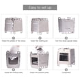 thumbnail image 7 of titanium wood stove Outdoor Lixada Portable Camping Titanium Stove Lightweight Folding Wood Burning Stove Pocket Stove Outdoor Camping Backpacking Cooking Picnic, 7 of 7