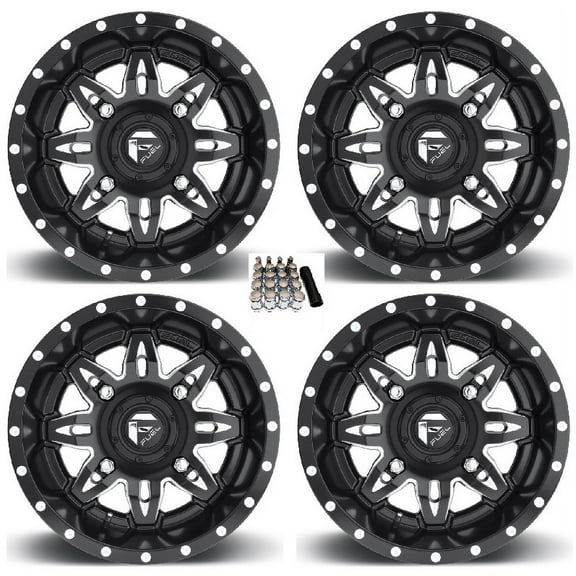 Fuel Lethal UTV Wheels Black 14" Kawasaki Mule Pro FXT