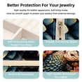 thumbnail image 3 of Pangolin Travel Portable Square Necklace Organizer Jewelry Box Earring Holder for Girls and Women - Store Rings, Earrings, Necklaces, Bracelets, and More, 3 of 6