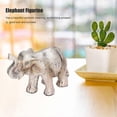 thumbnail image 3 of Elephant Statue Synthetic Resin Retro Style Exquisite Workmanship Elegant Cute Elephant Decoration FigurineType A, 3 of 4