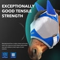 thumbnail image 3 of Maskology Horse Fly Mask Standard with Ears UV Protection for Horse Signature Blue (S; Pony), 3 of 6